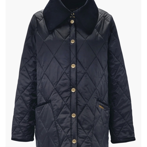 Barbour Modern Lodesdale Black Quilted Jacket Size 14 - Picture 6 of 14